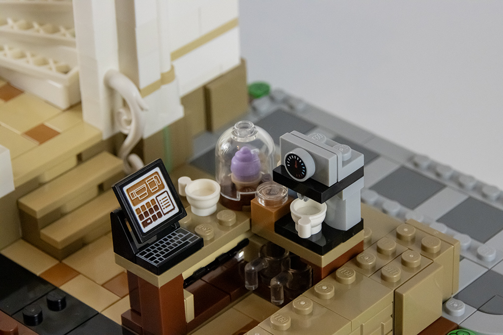 lego ideas 21353 botanischer garten Detail Kasse Café