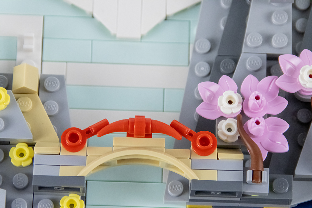 lego art 31218 kirschbluten detail brücke