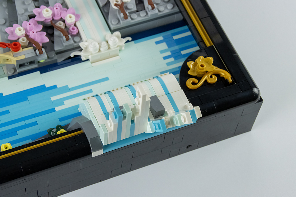 lego art 31218 kirschbluten detail wasserfall