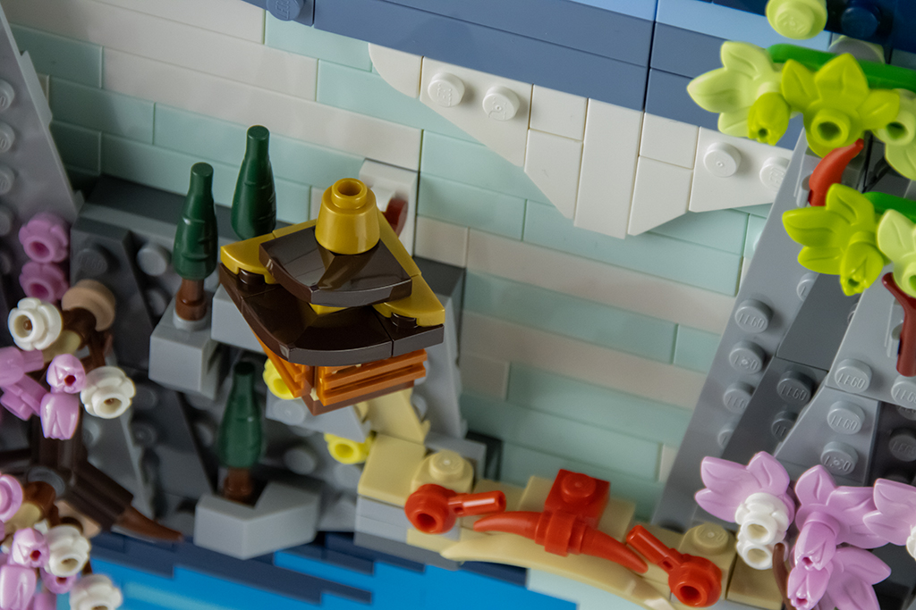 lego art 31218 kirschbluten detail pagode